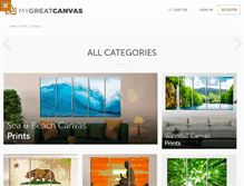 Tablet Screenshot of mygreatcanvas.com